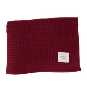 badhanddoek warm hugs donkerrood | dark red