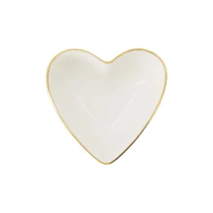 dipschaaltje hartvorm | white / gold