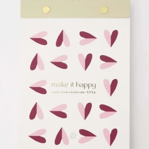 scheurkalender make it happy multicolor | multicolor