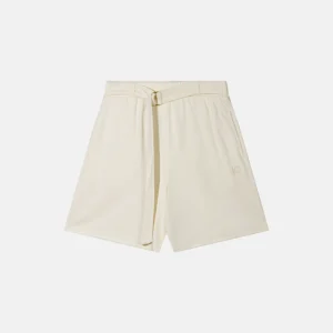 belted shorts fleece