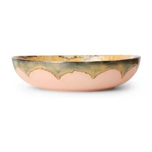 HK Living 70s Ceramics Serveerschaal Sunflower D33