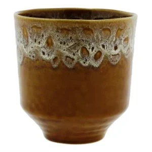 Bloempot Otis oker vintage look M
