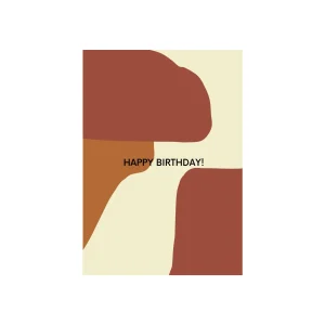 Matriks JL Postkaart Happy Birthday Ecru Dubbel