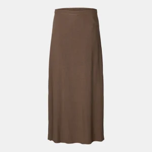 SLWVIVA HW ANKLE LINEN BLEND SKIRT NOOS