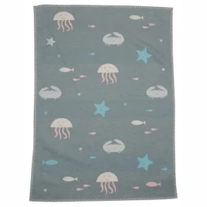 David Fussenegger Babydeken 75/100 - Lena - Under The Sea -Lichtgroen