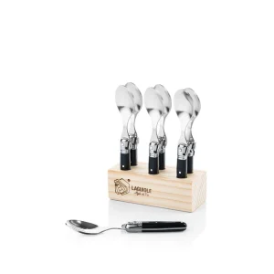Premium Line Mini lepels set van 6 - Zwart